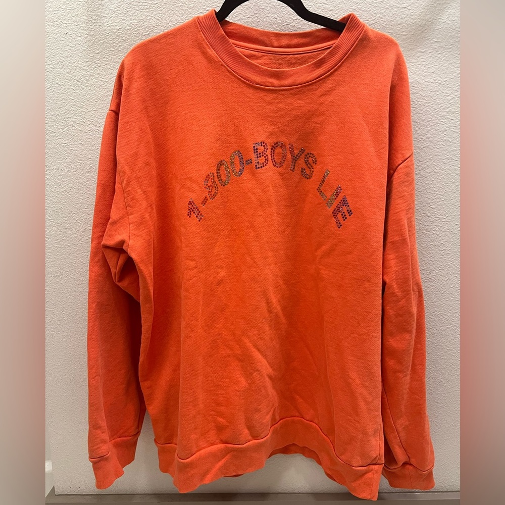 Boys Lie Orange 1-800- Boys Lie Sweatshirt